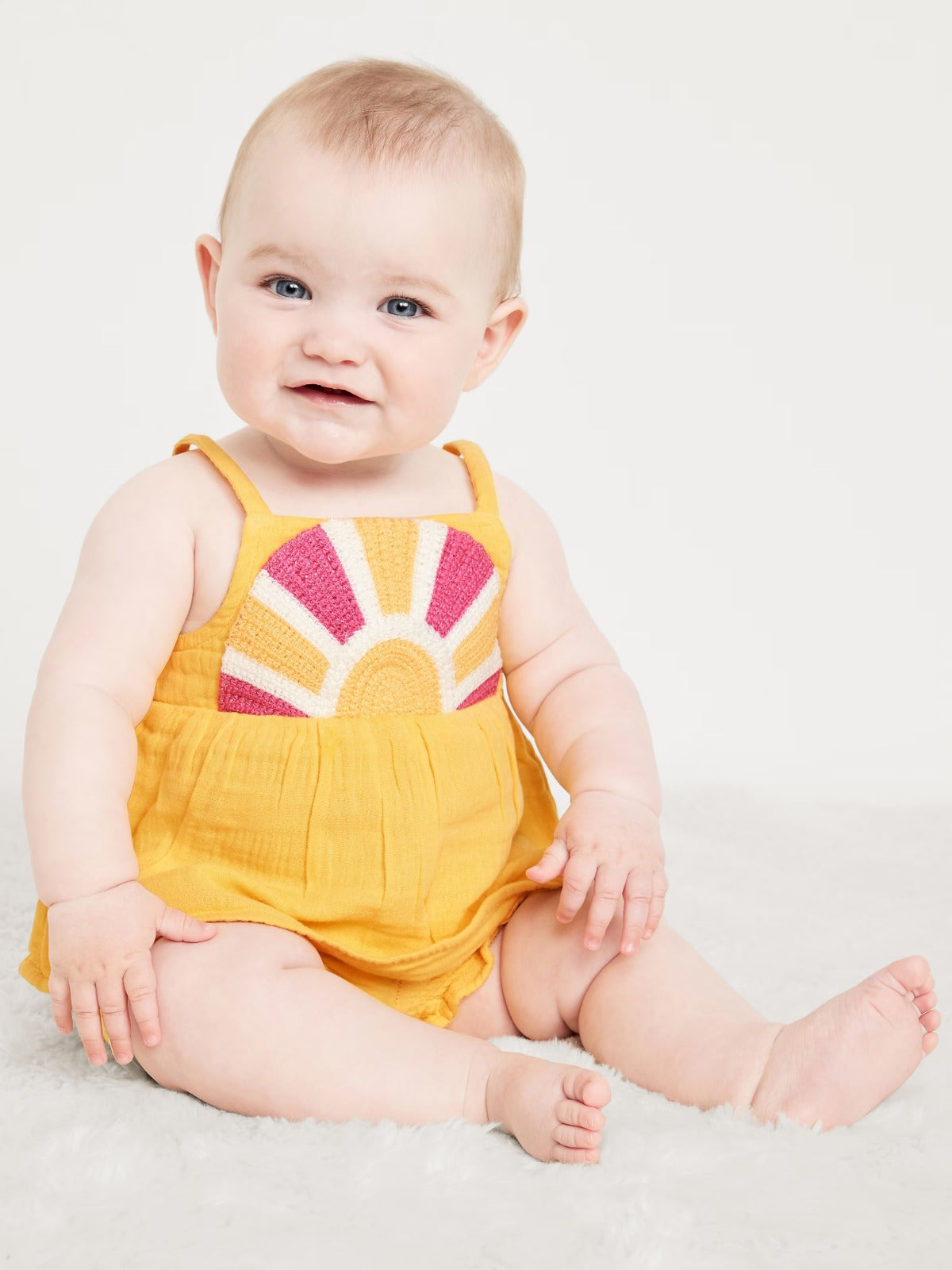 Set conjunto 2 piezas amarillo bebe niña Old Navy