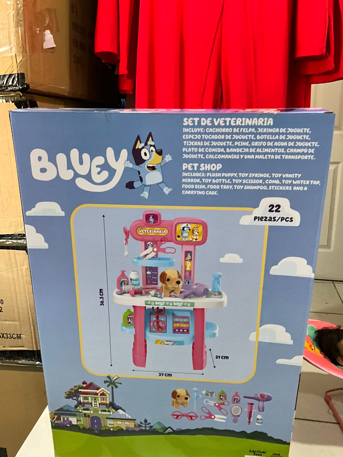 Set veterinario Bluey niño niña juguete DT-BLU-RP32 990790