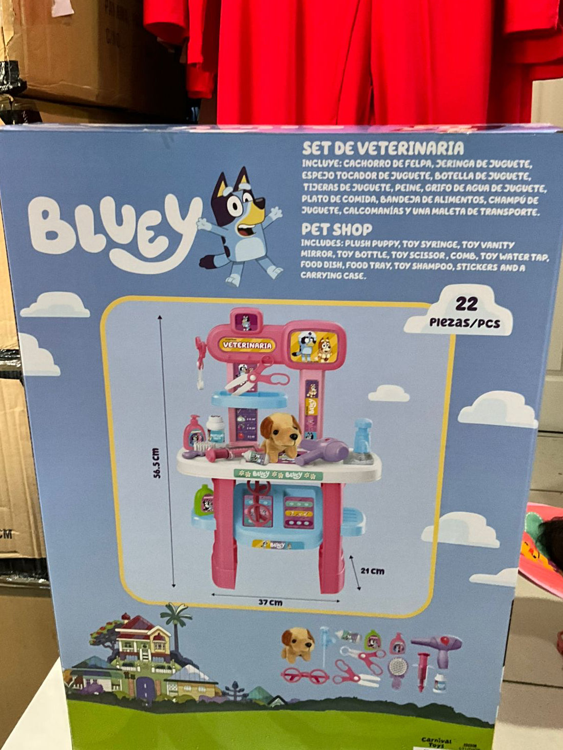 Set veterinario Bluey bebe niño bebe niña juguete DT-BLU-RP32 990790