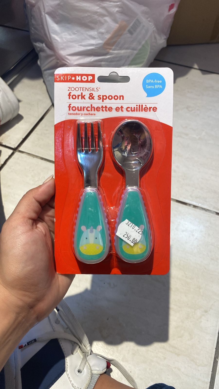 Skip Hop Tenedor y cuchara vaca bebe niño