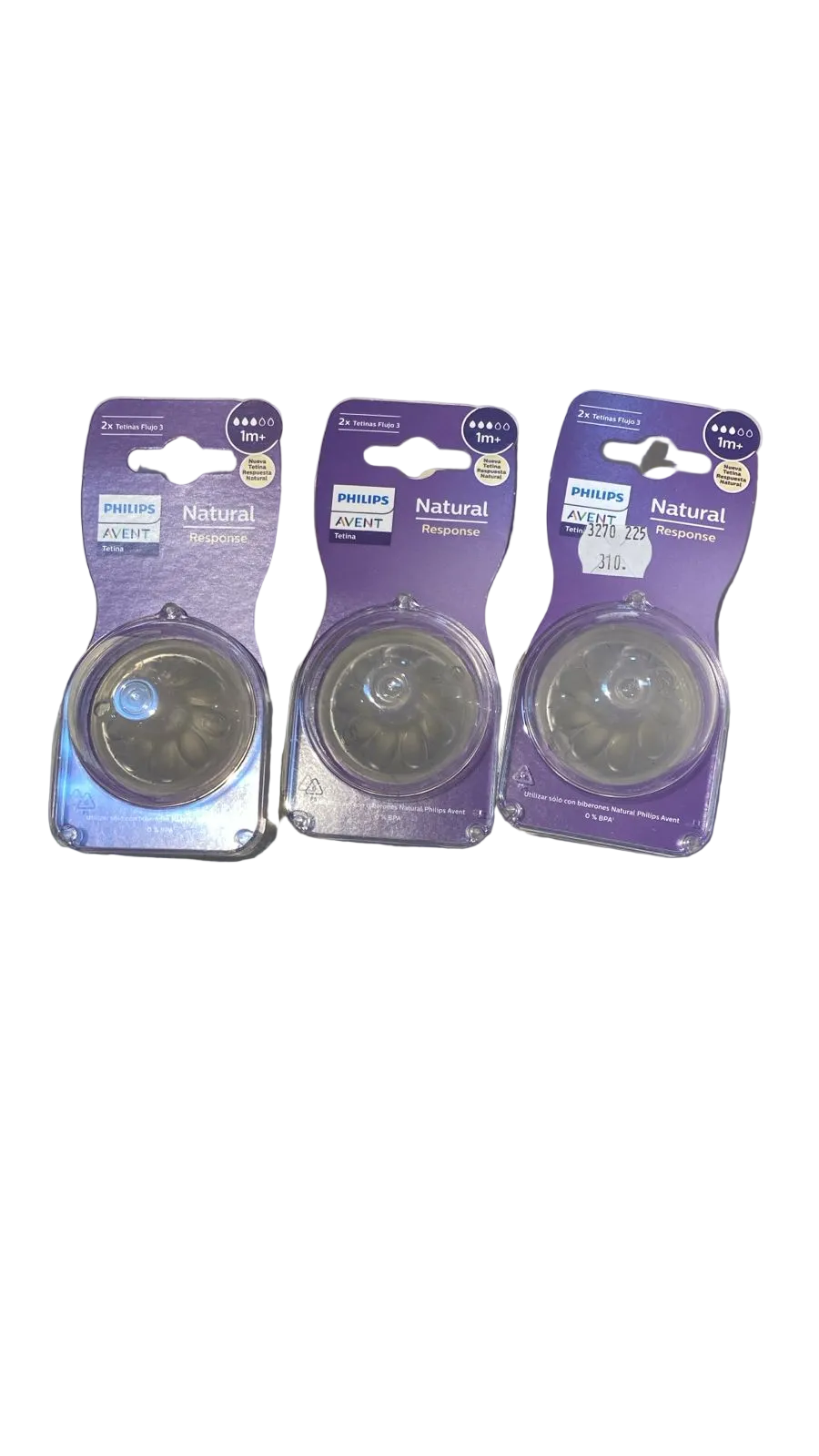 Biberones flujo avent 1M+