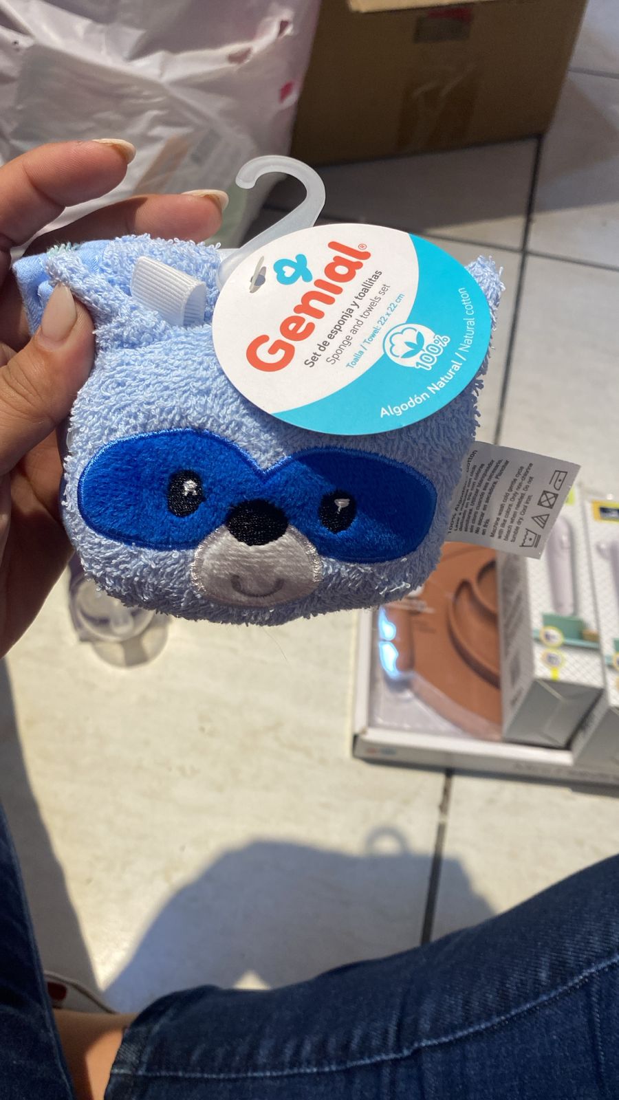 Set esponja toallita genial bebe niño