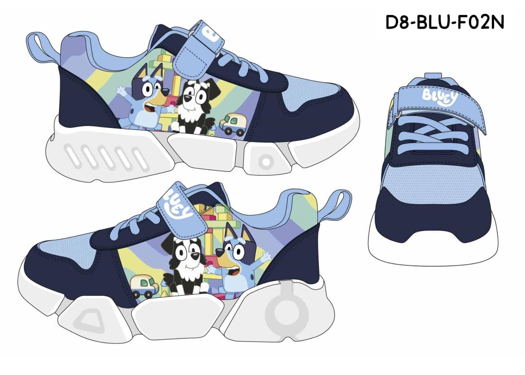Tenis bebe niño azul Bluey D8-BLU-F02N 690590 promo 2x1000