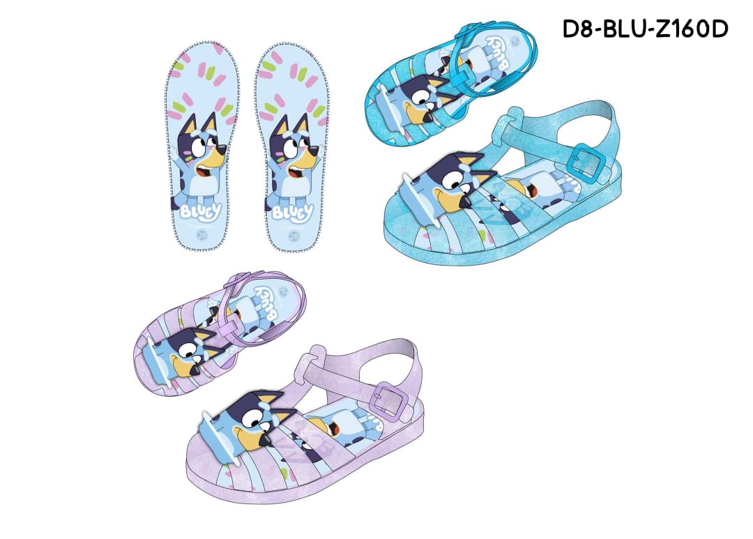 Sandalias jelly niña azul Bluey D8-BLU-Z160D 390345