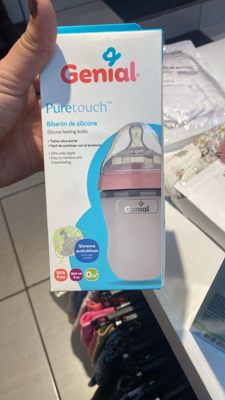 Biberón pepe de silicona Genial bebe niña 9 oz