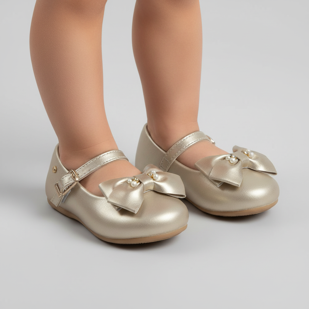 Zapatos zapatillas dorados bebe niña PAMPILI 4.01057.000