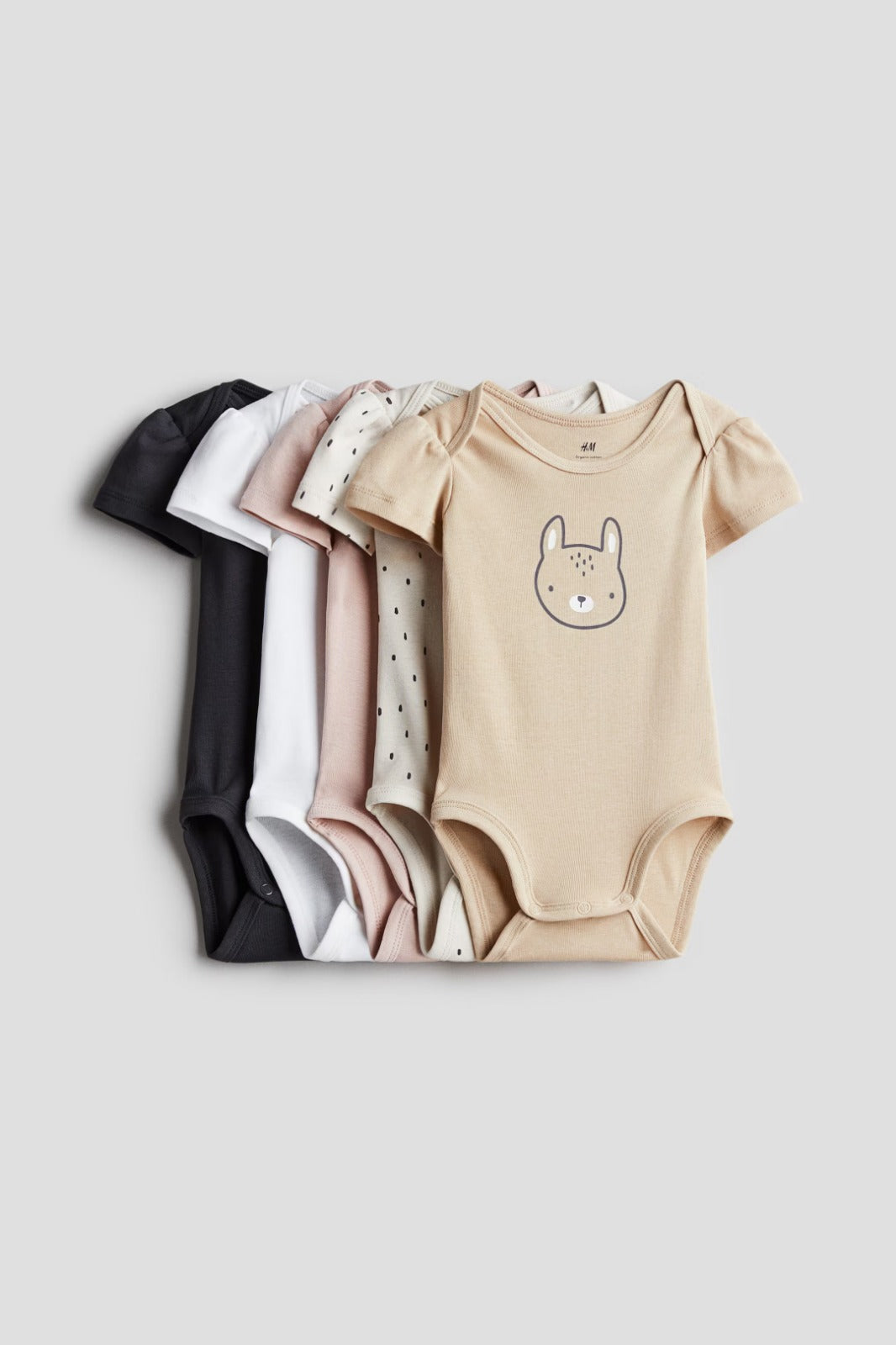 Set 5 mamelucos bebe niña H&M 1159381029
