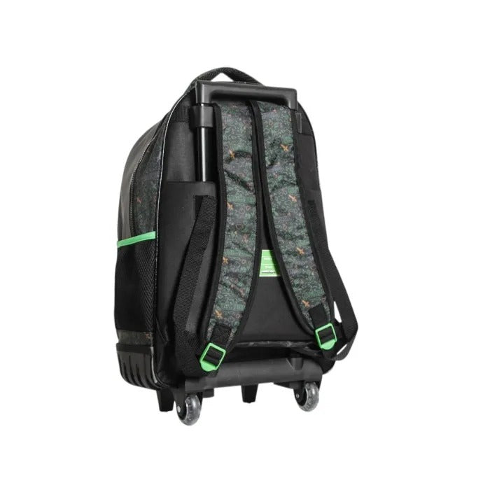 Mochila con ruedas gris verde Minecraft niño M34-220394
