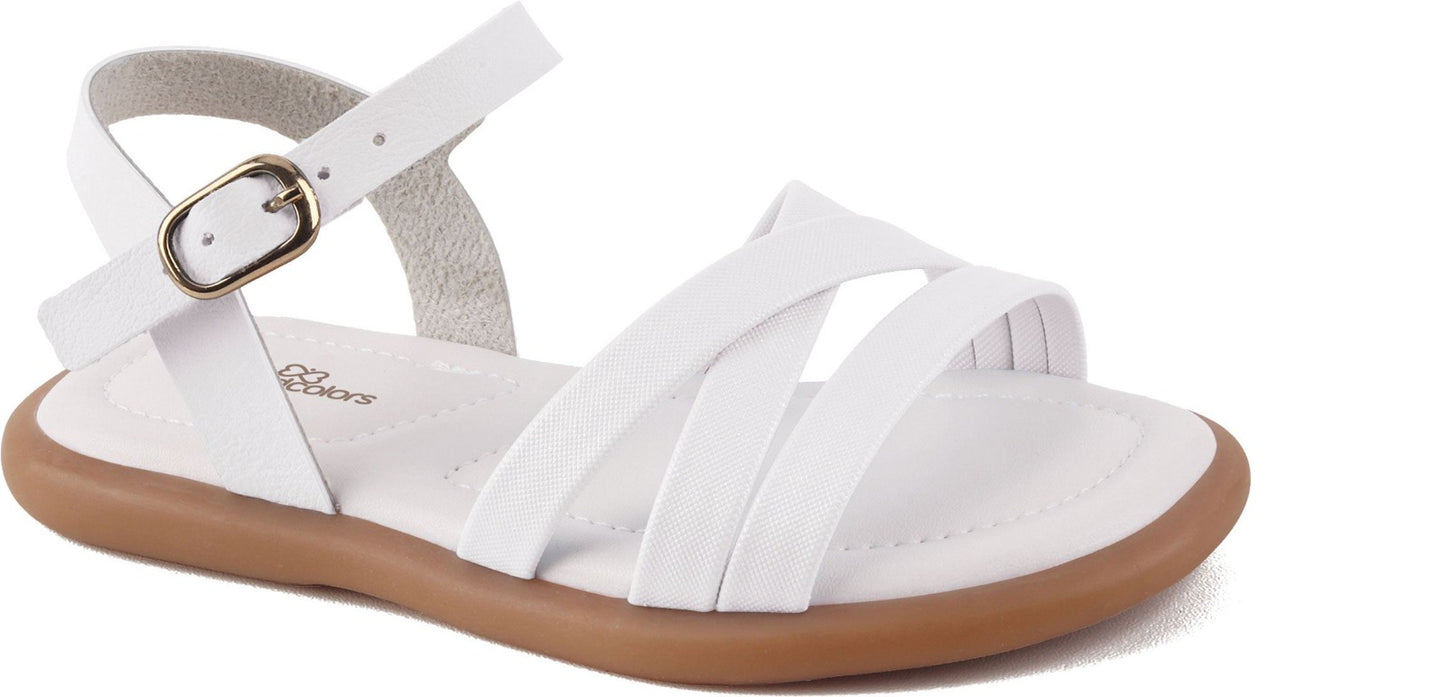 Sandalias blancas bebe niña WorldColors 108007000-000001