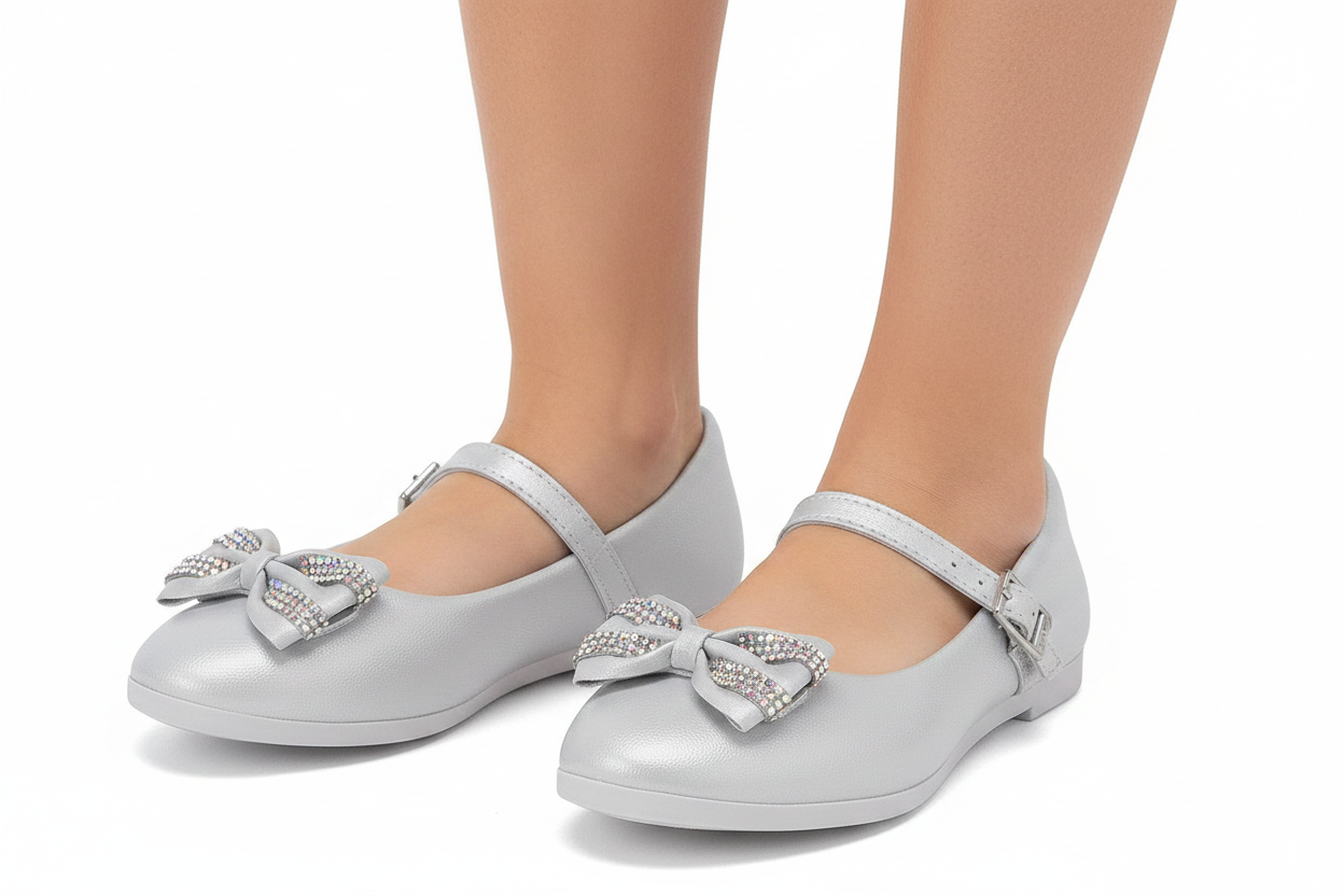 Zapatillas plateadas bebe niña KLIN 151253000-000012