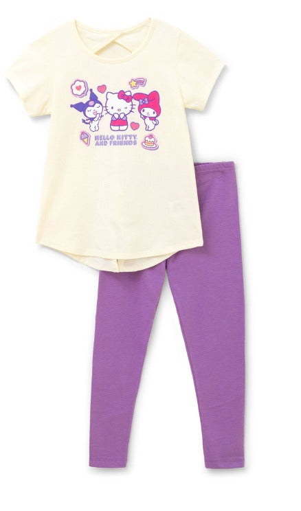 Set conjunto 2 piezas ñ morado niña hello kitty kuromi my melody St Jacks 2000149701