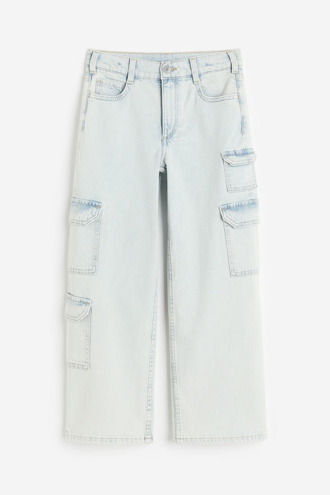 Pantalón azul jeans claro cargo H&M