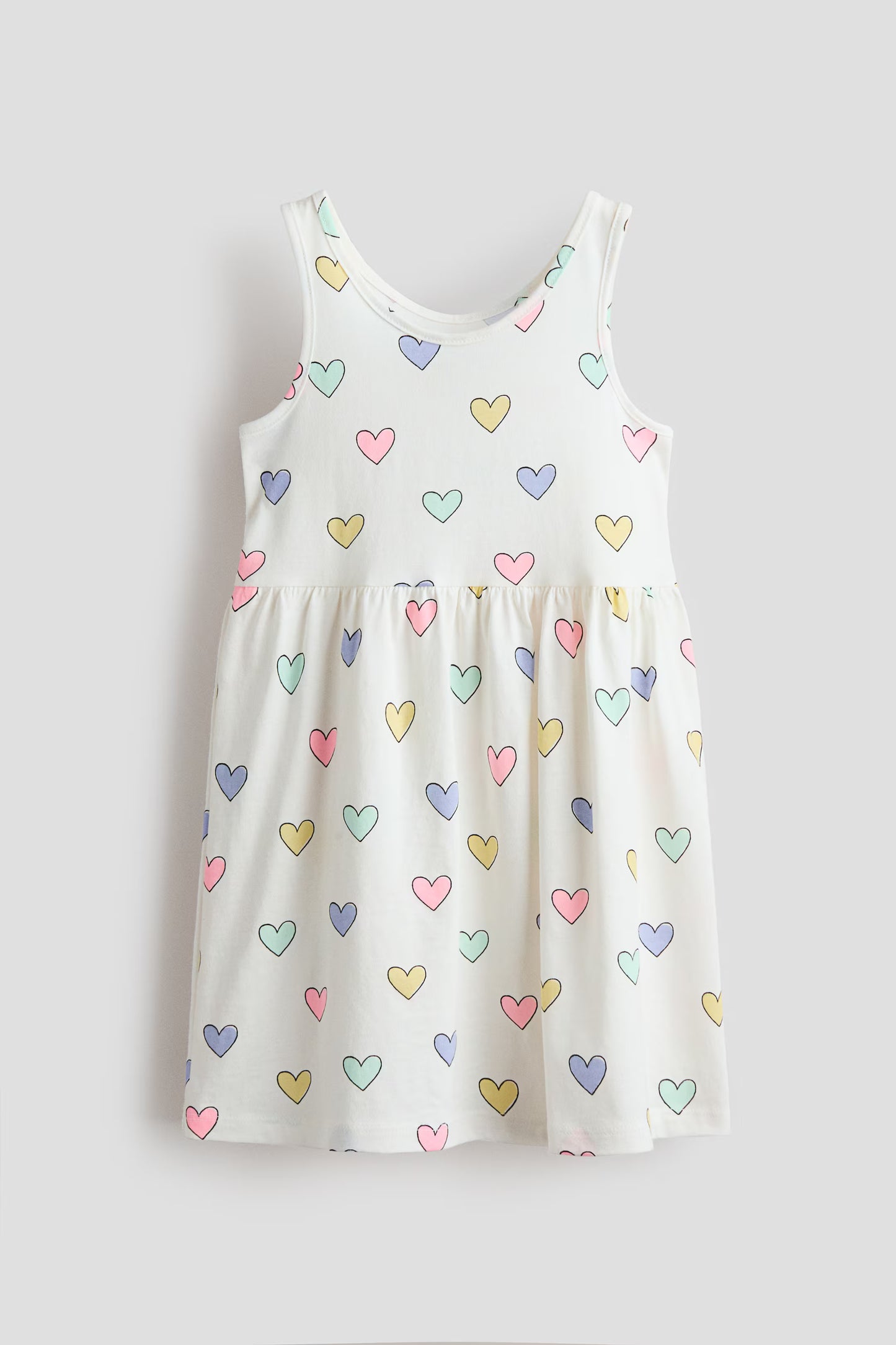 Vestido blanco corazones niña H&M 1157735121