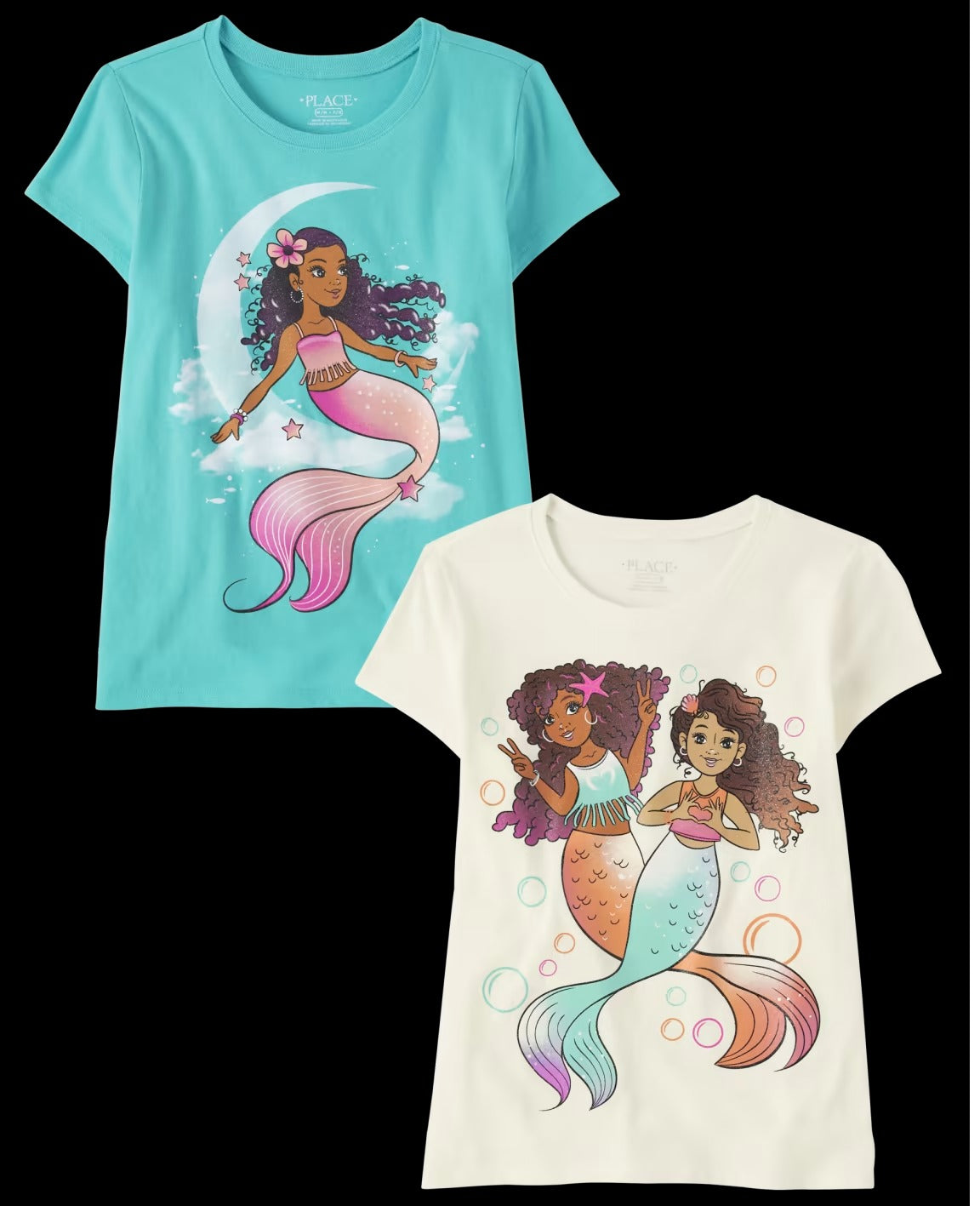 Set 2 camisas Children's Place niña sirena