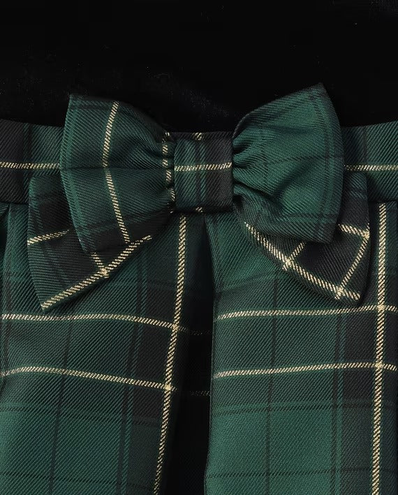 Vestido verde cuadros Childrens Place 0/3m a 5 años 35341040
