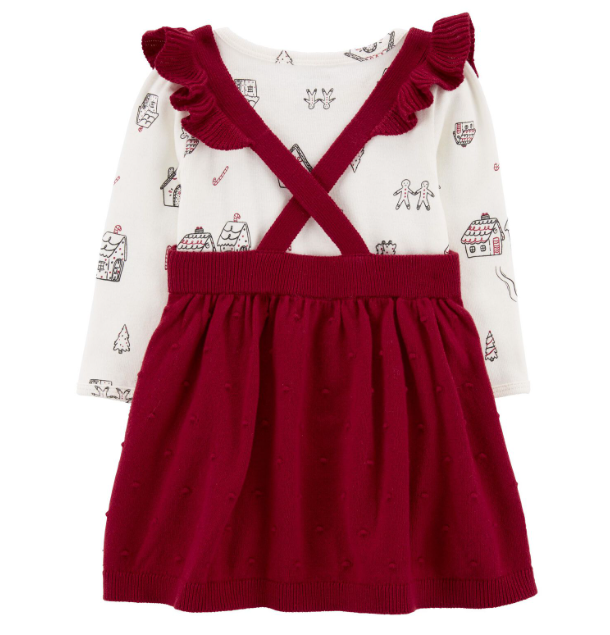 Vestido rojo ocre con camisa Carters 69127152