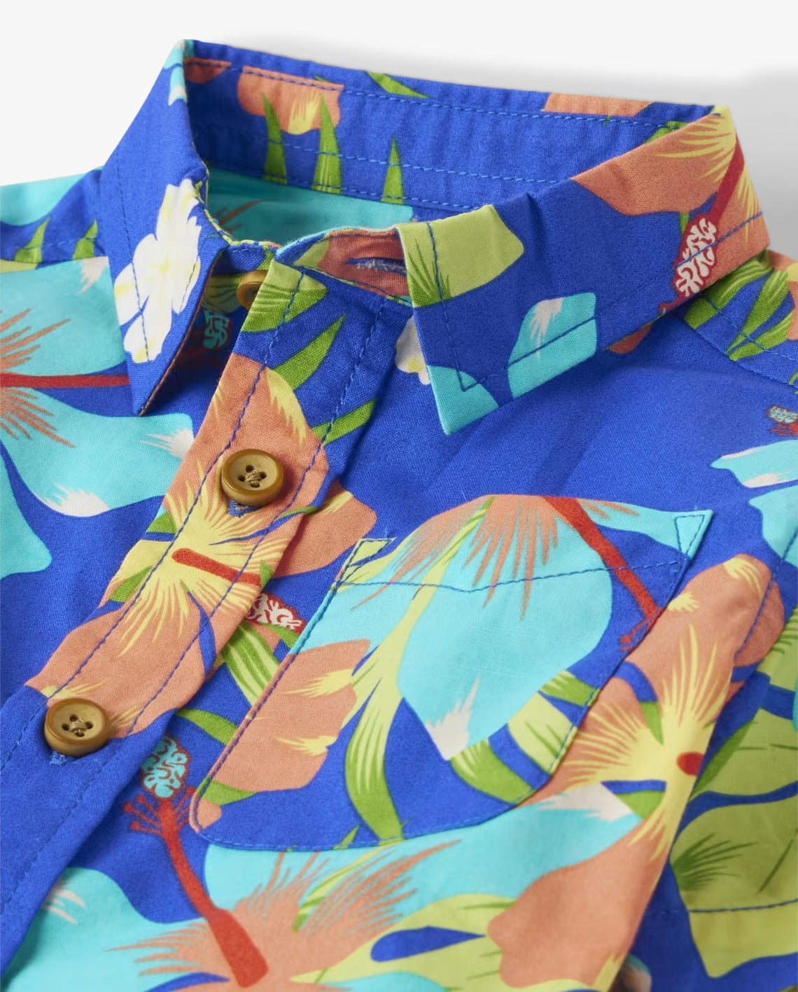 Camisa formal azul hawaiana Childrens Place niño