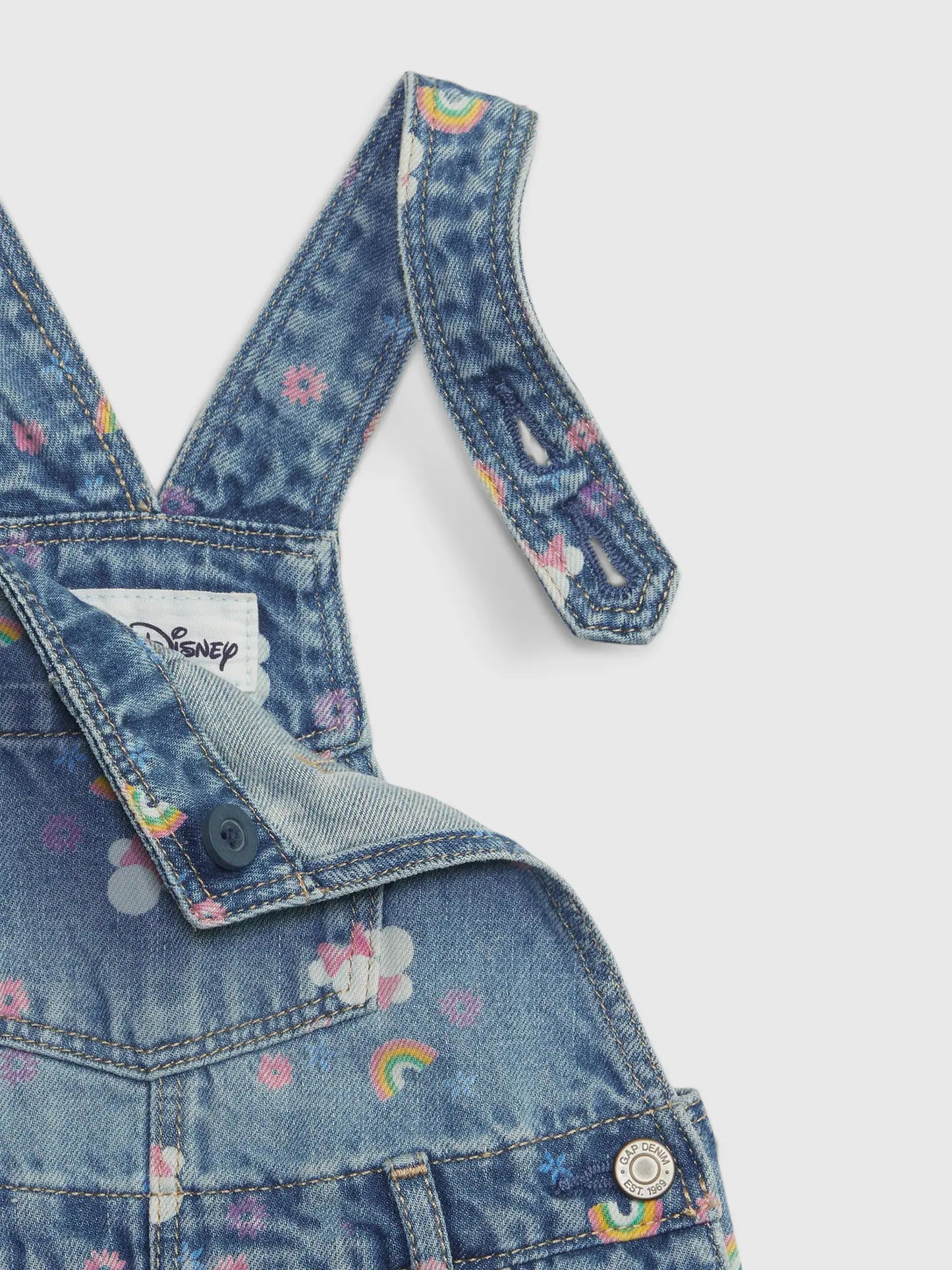 Overall shortall jeans minnie disney GAP niña 63461104
