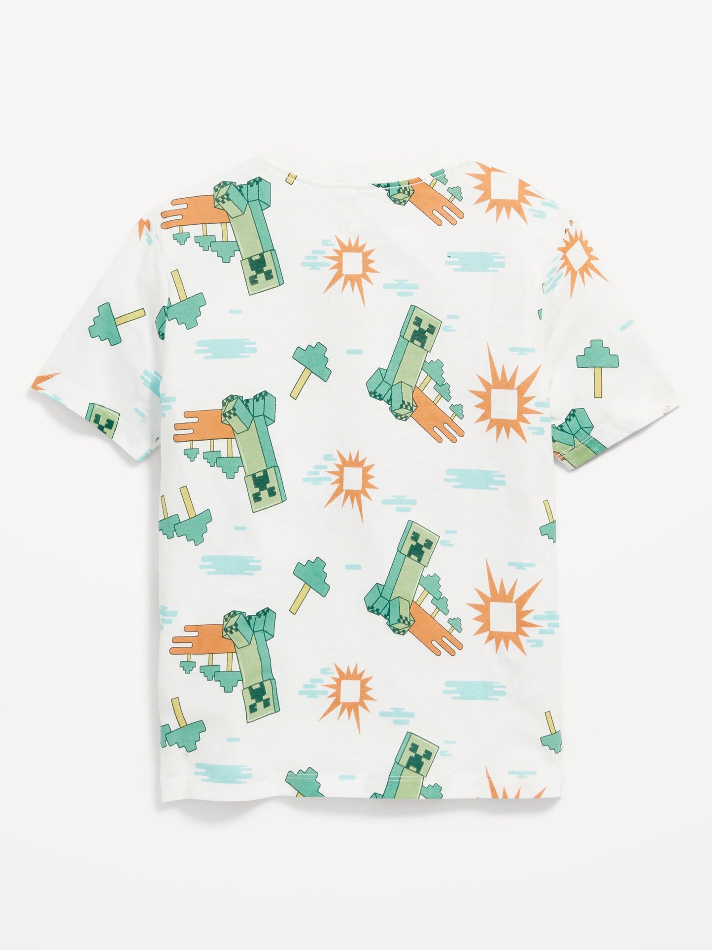 Camisa blanca Minecraft Old navy niño