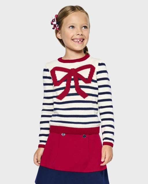 Set falda camisa rayas rojo azul blanco niña Gymboree 68044528
