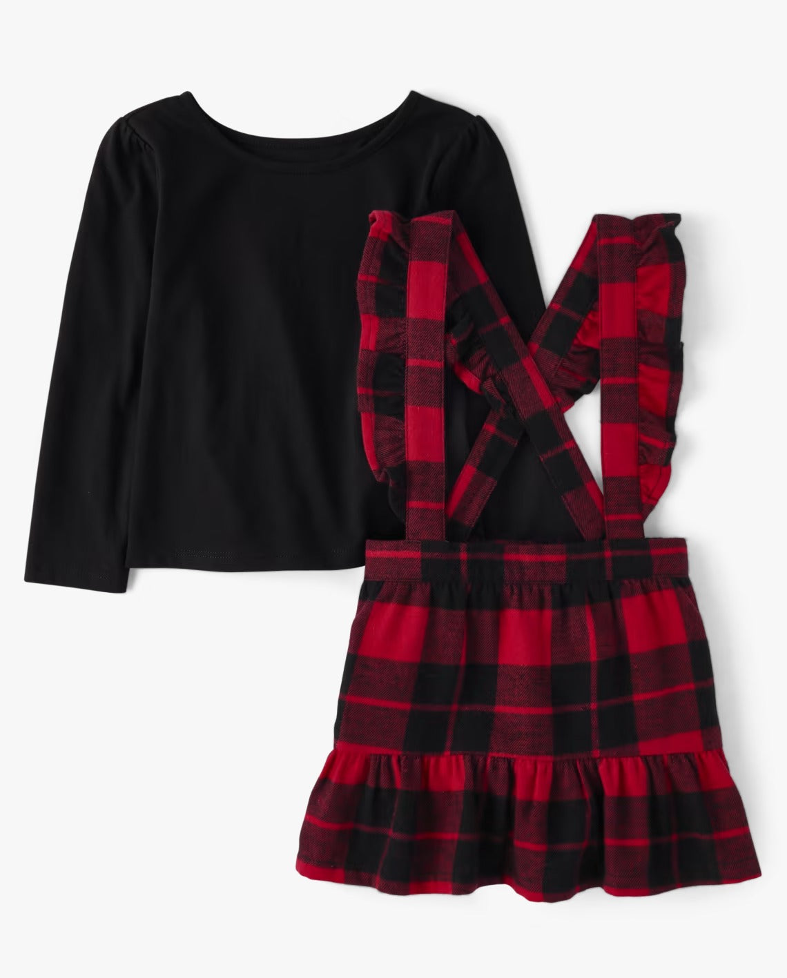 Vestido overall cuadros Children's Place 03m a 9m 12565488