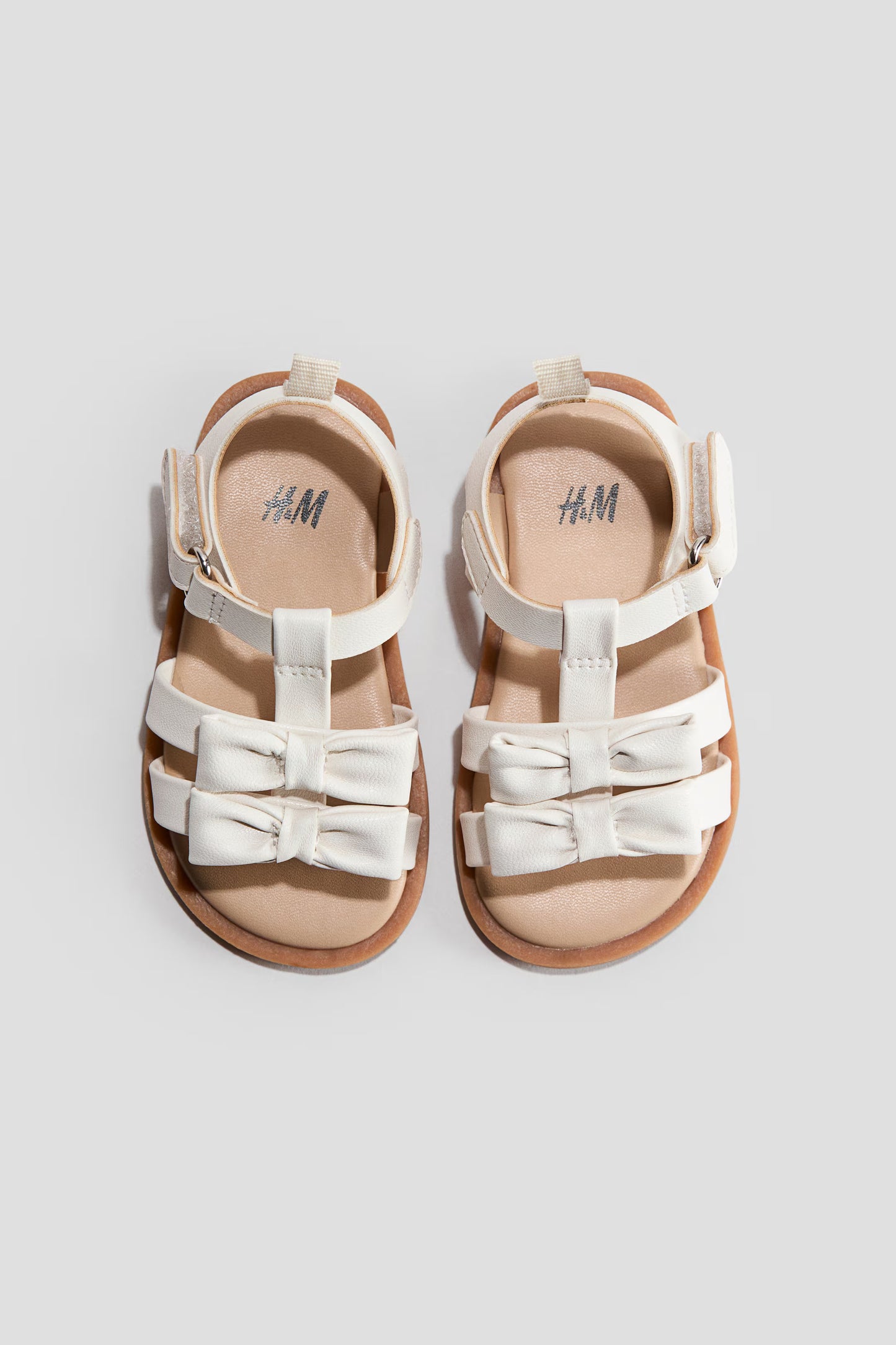Sandalias blancas beige bebe niña H&M 1313372003