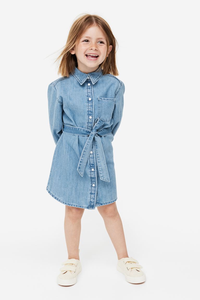 Vestido azul jean niña H&M – Kima Shop HN - Main Image