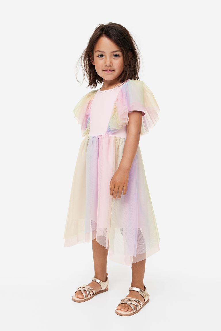 Vestido rosado H&M tutu niña colores ruffle 13384944