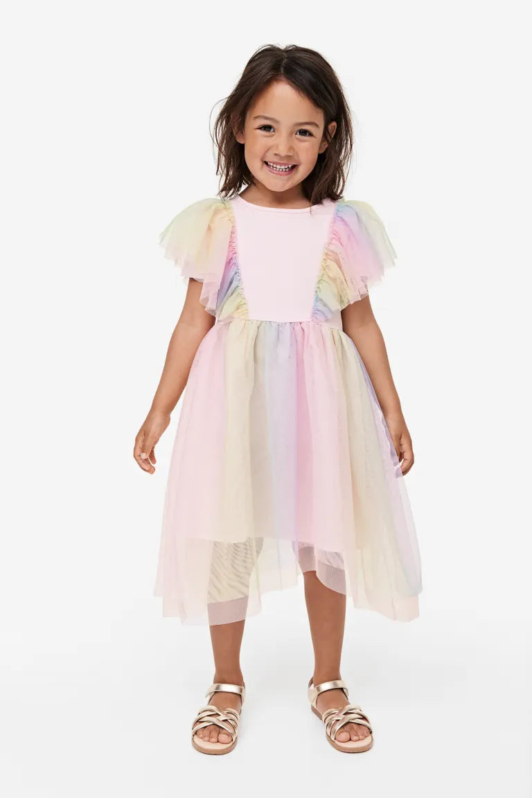 Vestido rosado H&M tutu niña colores ruffle 13384944