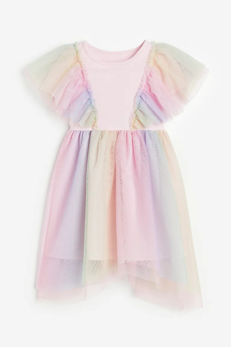 Vestido rosado H&M tutu niña colores ruffle 13384944