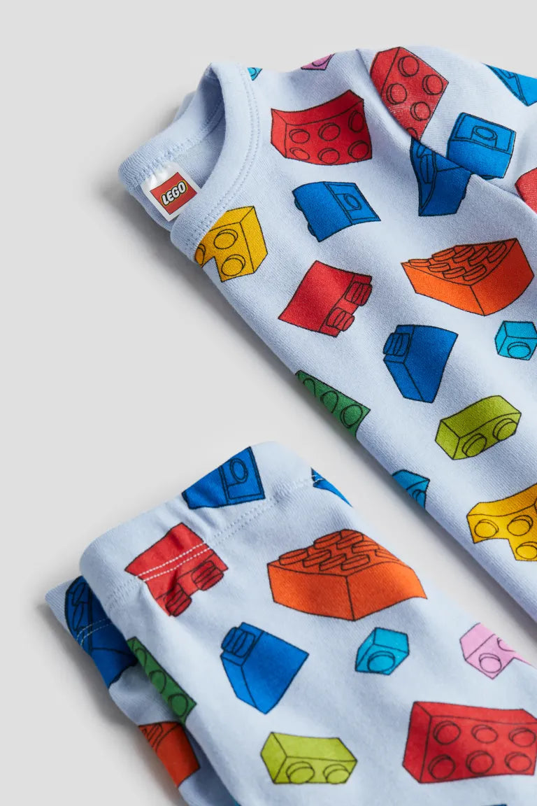 Set 2 piezas pijama legos H&M Niño