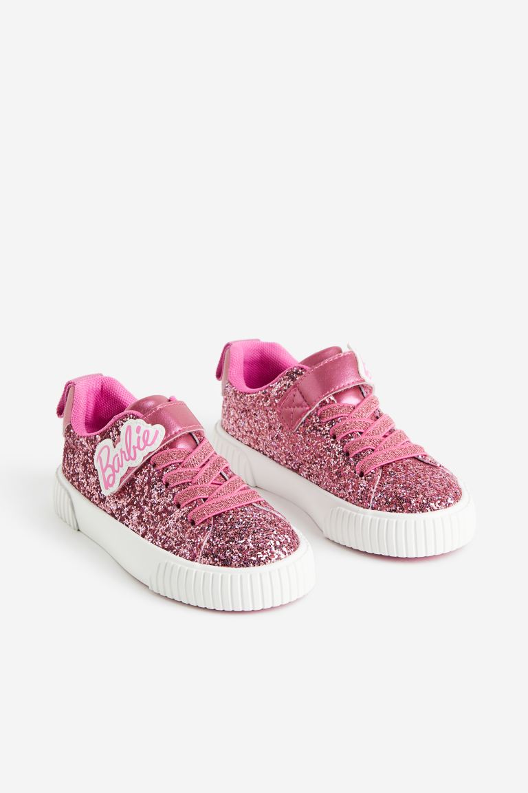 Tenis rosados barbie glitter H&M niña
