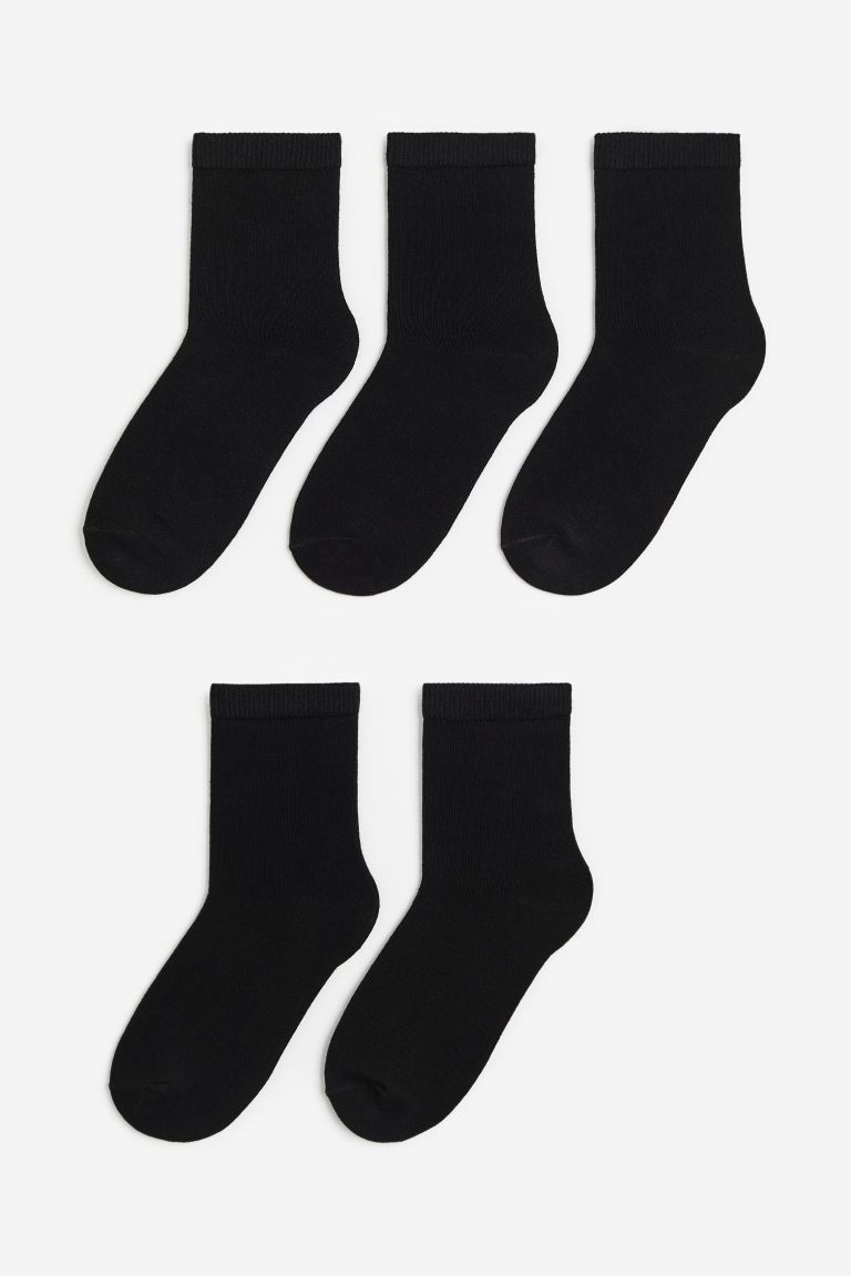 Calcetines negros medio altos H&M 5 pares – Kima Shop HN