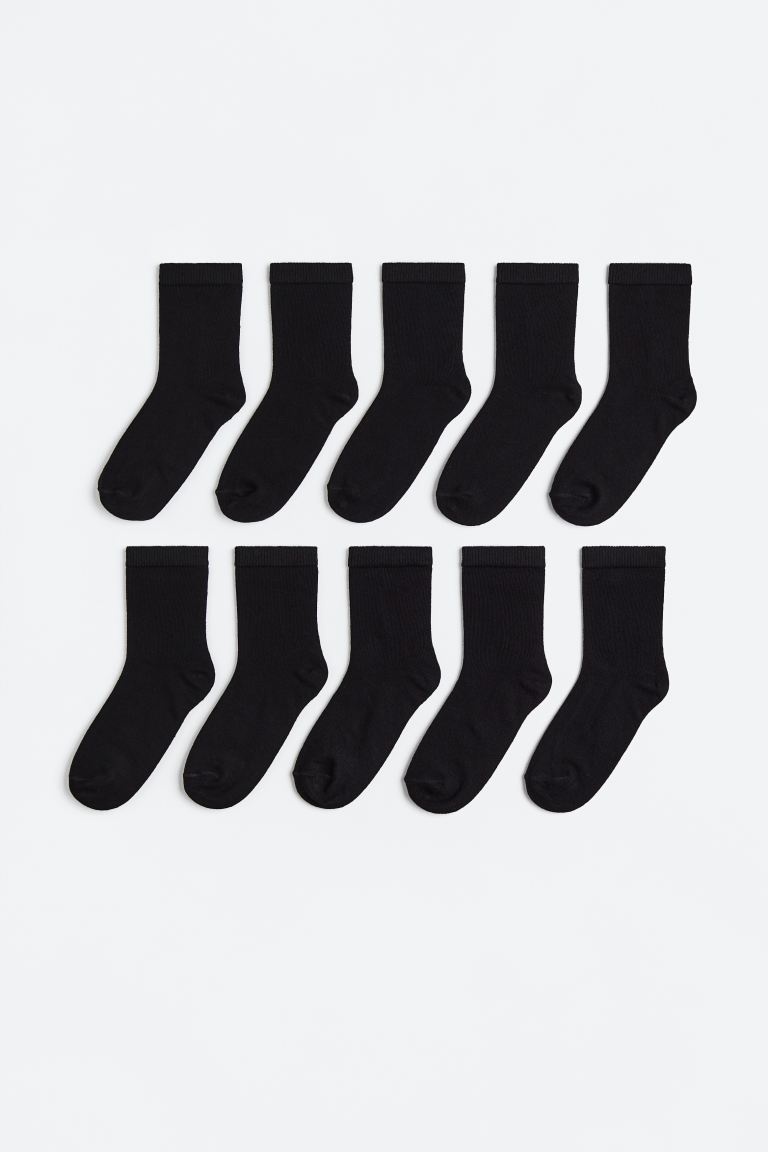 Calcetines negros medios H&M 10 pares 1060473