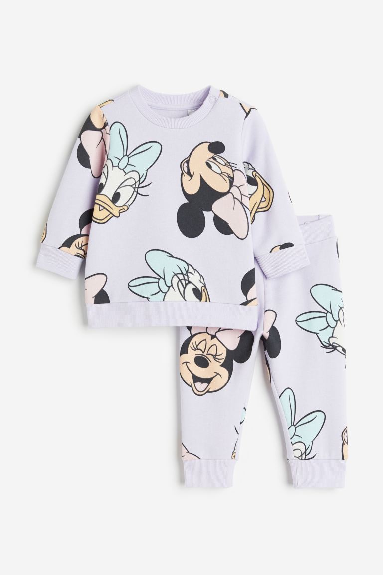 Set 2 piezas niña H&M Minnie Disney morado