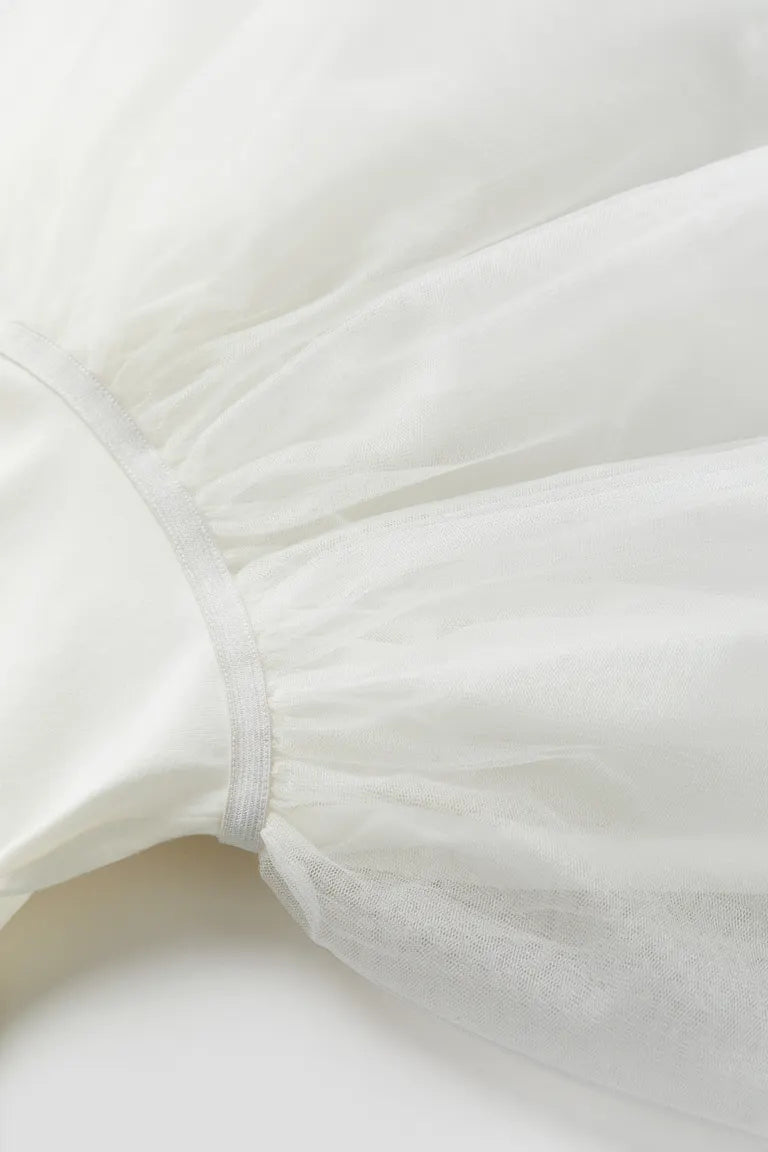 Vestido blanco niña H&M tutu 92219632