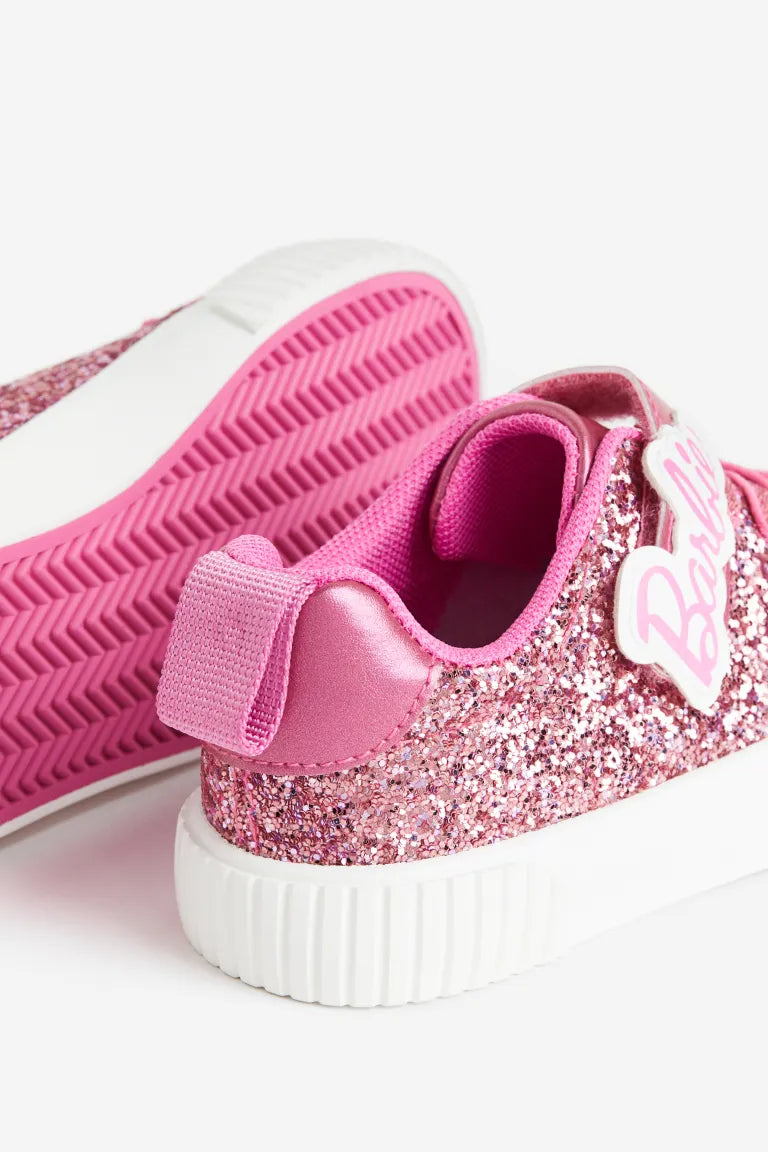 Tenis rosados barbie glitter H&M niña