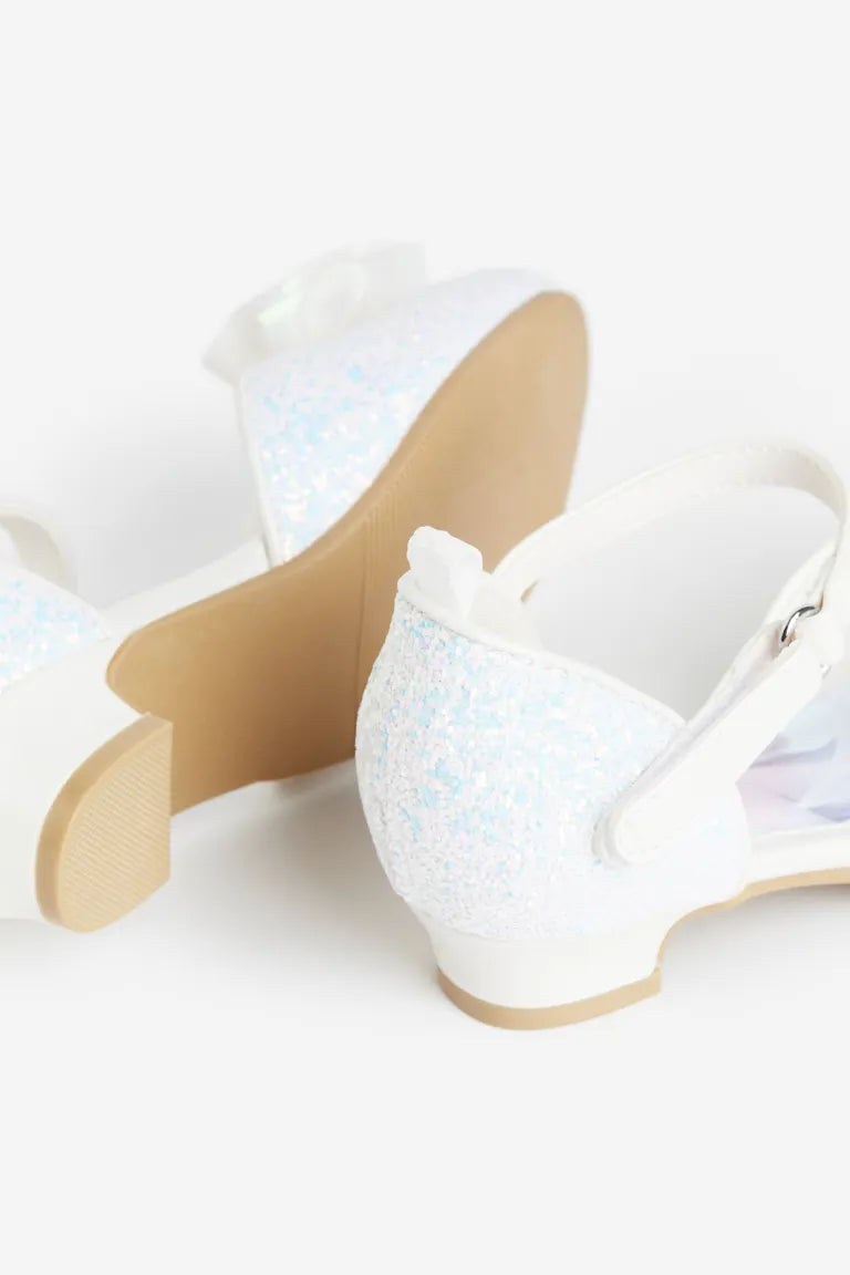 Zapatillas blancas tacon h&m niña