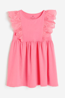 Vestido rosado H&M niña revuelos