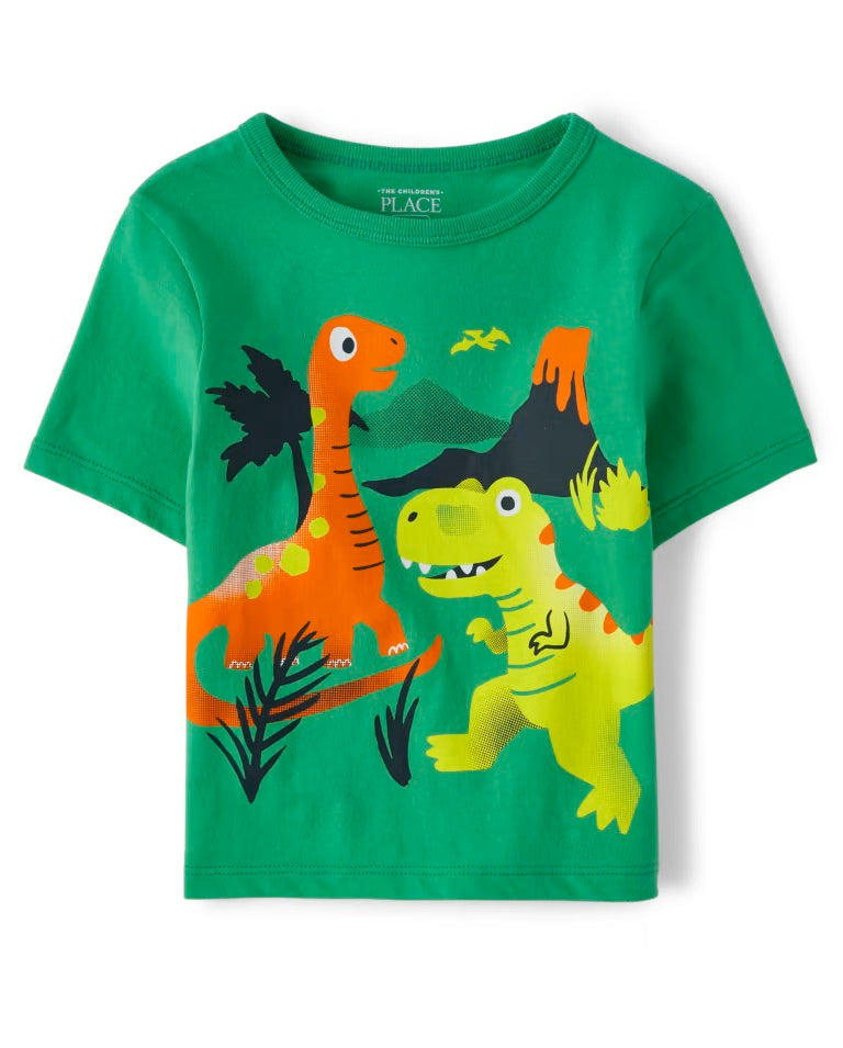 Camisa verde dinosaurios Children Place