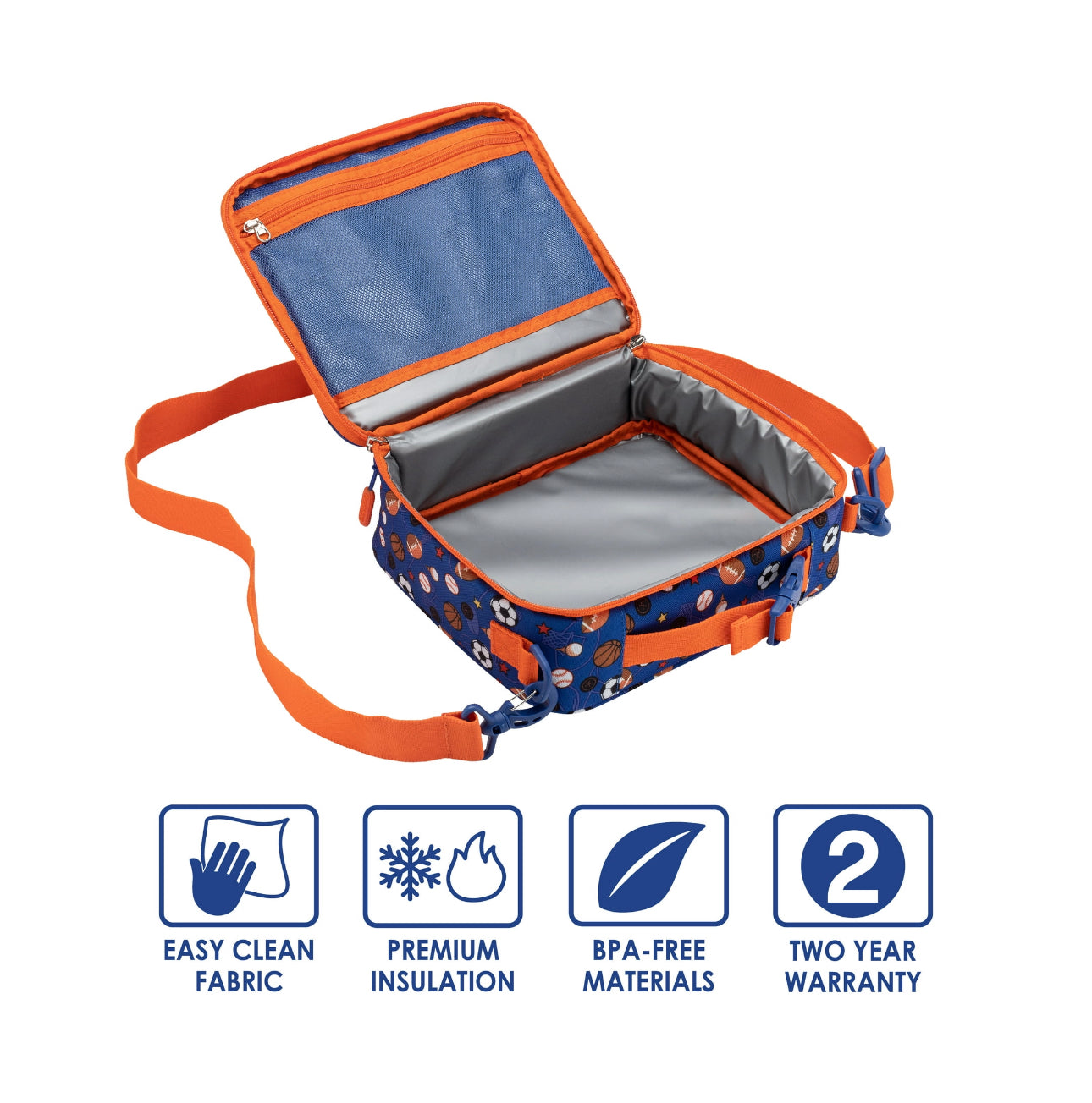 Lonchera térmica Bentgo azul deportes