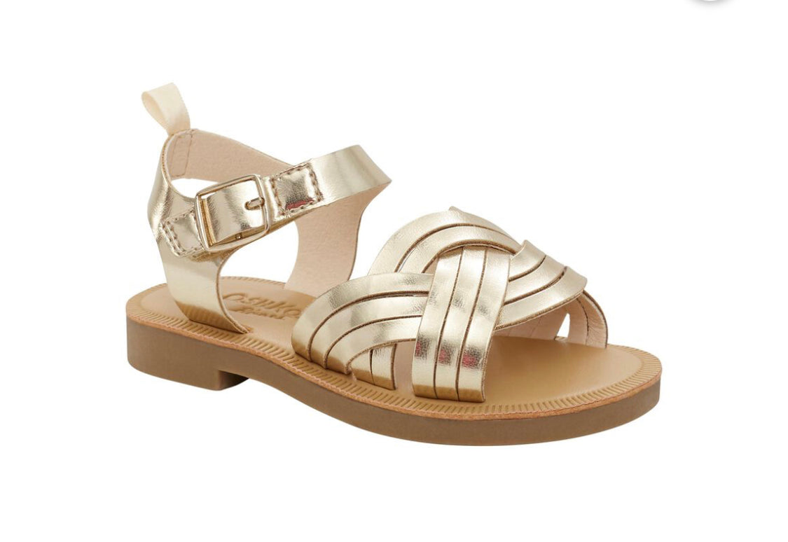 Sandalia dorada oshkosh niña 4 a 3Y