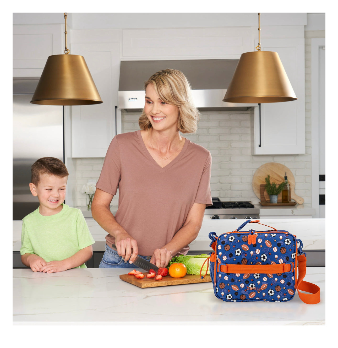 Lonchera térmica Bentgo azul deportes