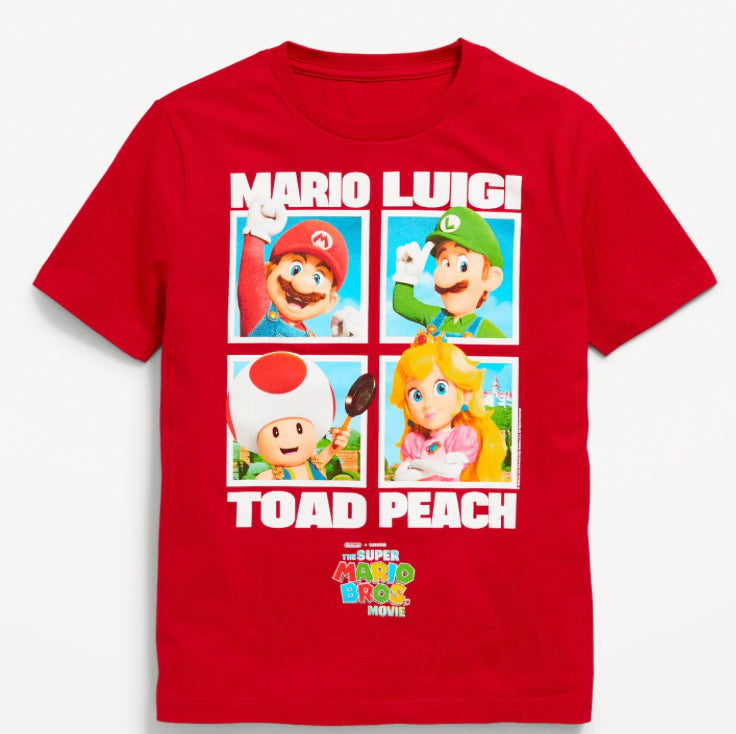 Camisa roja Mario Bross old navy niño