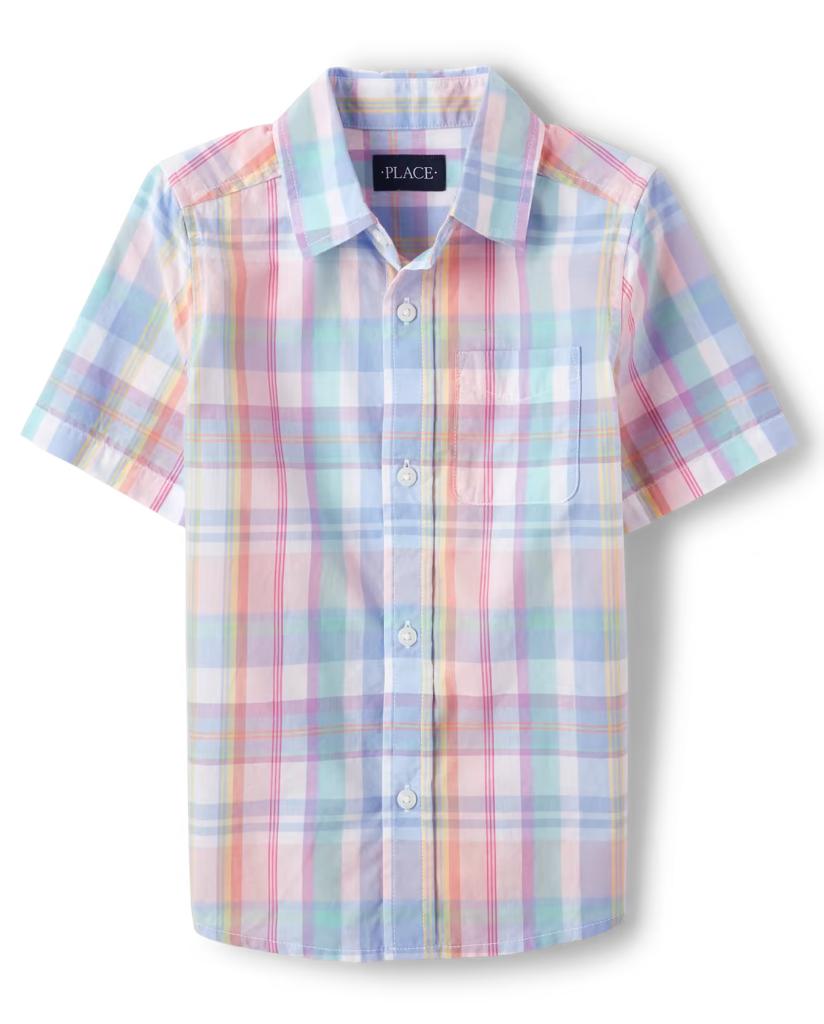 Camisa formal  cuadros colores Childrens Place niño