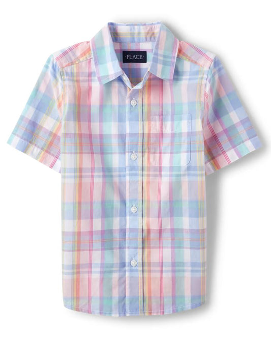 Camisa formal  cuadros colores Childrens Place niño