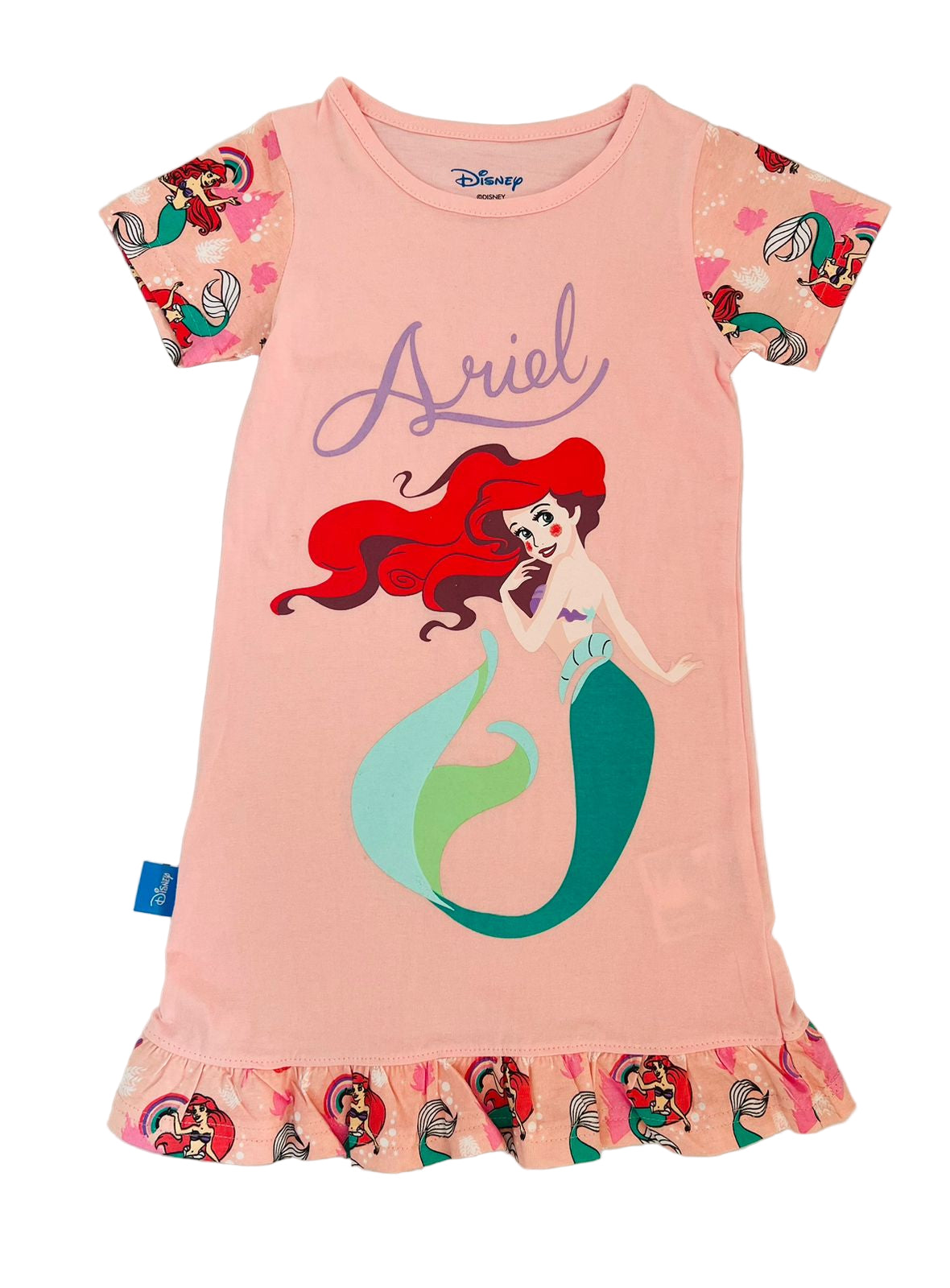 Pijama Vestido Sirena Ariel Disney rosado niña 35009776 promo 3x1000