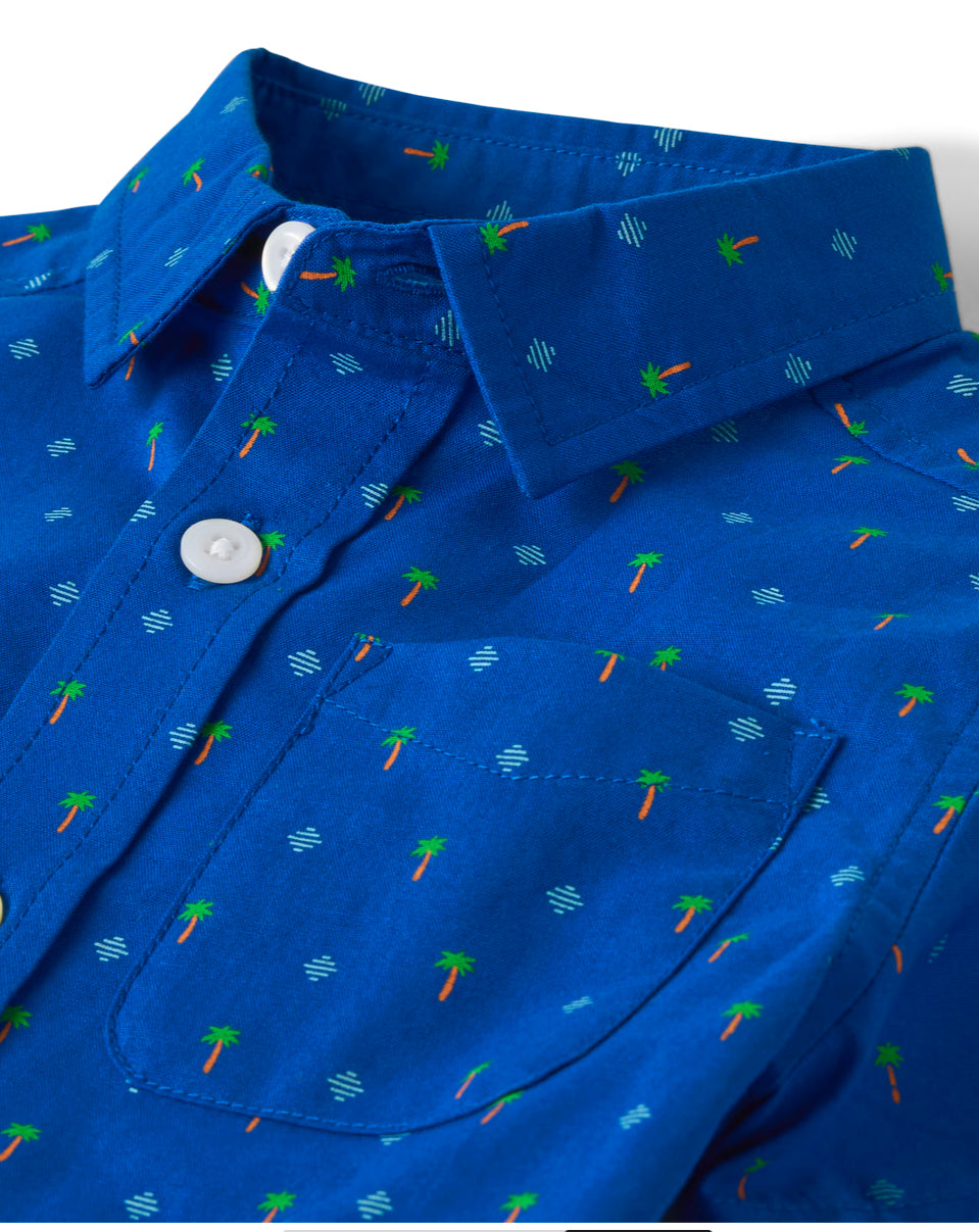 Camisa formal azul Childrens Place niño