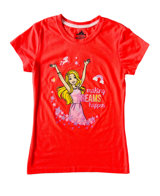 Camisa Barbie naranja niña promo 4x1000