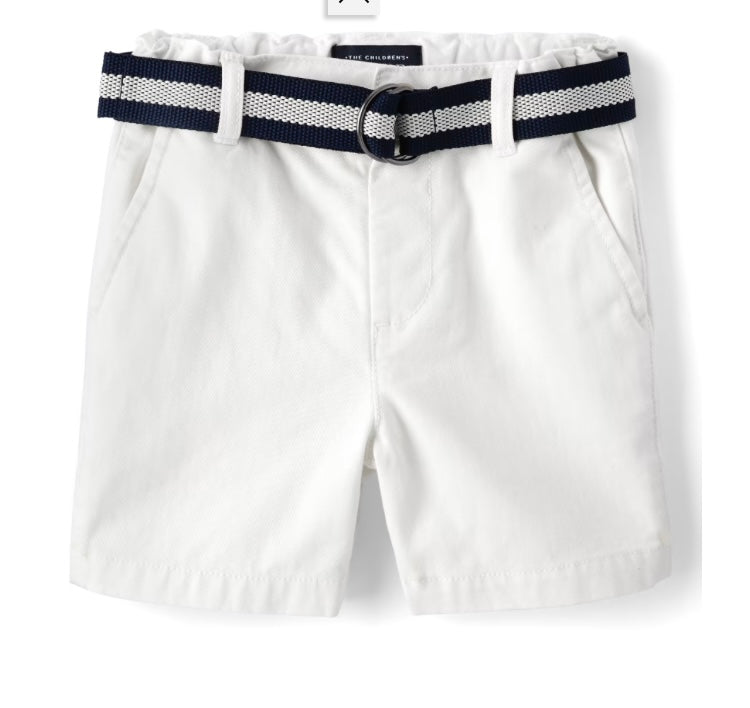 Calzoneta Short niño con faja childrens place blanco